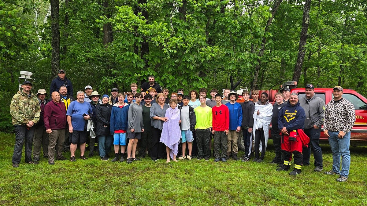 A troop from Fairfax, Virginia, became stranded during a river trip in West Virginia before rescue crews brought them to safety.