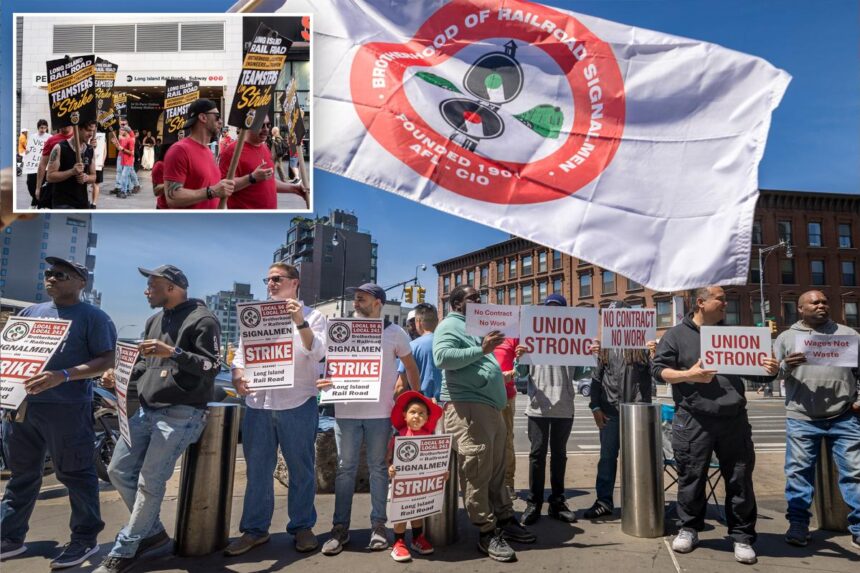 Exclusive | Hundreds of picketing LIRR workers strike it rich with 0K-plus overtime hauls: ‘System is so distorted’