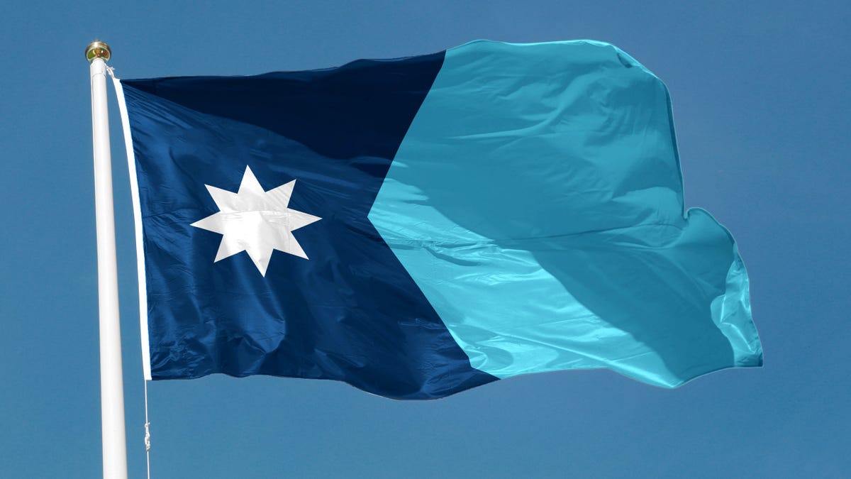 New Minnesota state flag featuring an 8-point star symbol
