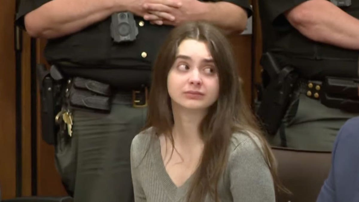 Mackenzie Shirilla looking on during her sentencing in a courtroom