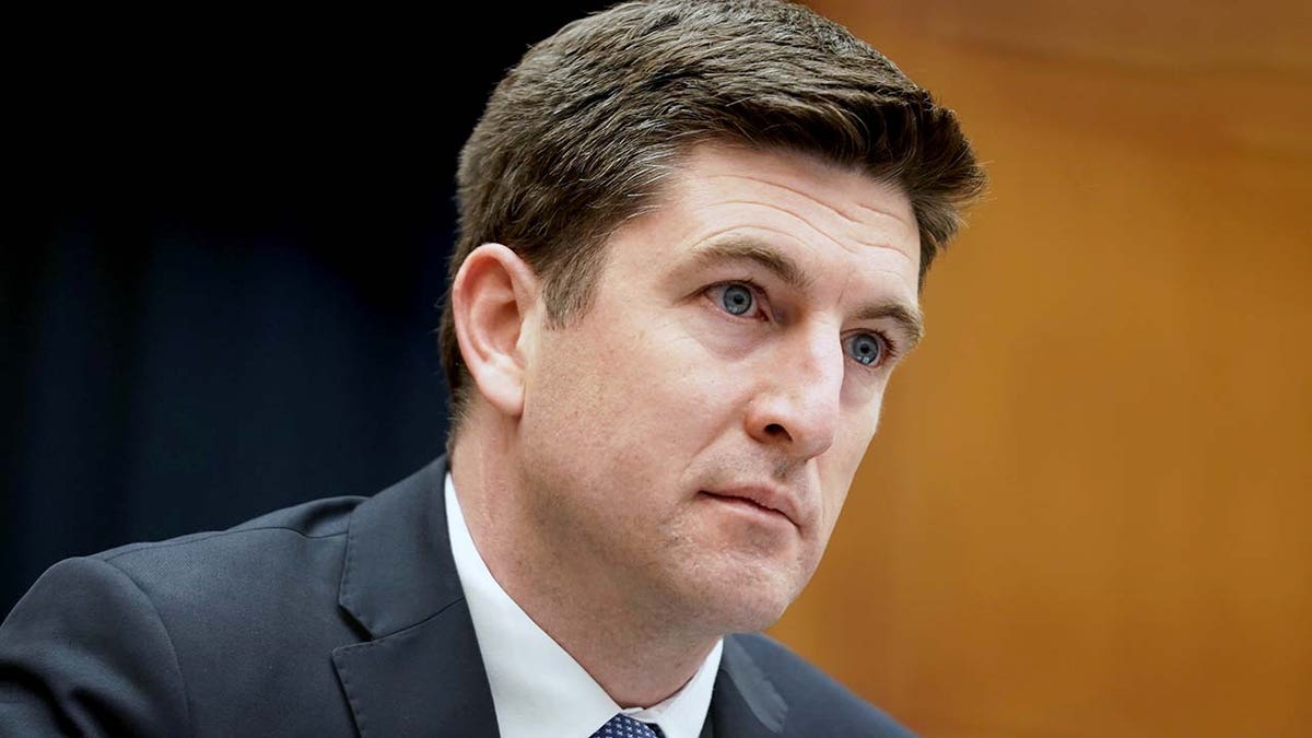 Rep. Bryan Steil speaking during a House Financial Services Committee hearing in Washington