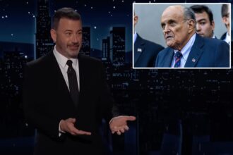 Jimmy Kimmel joked about ex-NYC Mayor Rudy Giuliani being in ‘the grave’ before hospitalization
