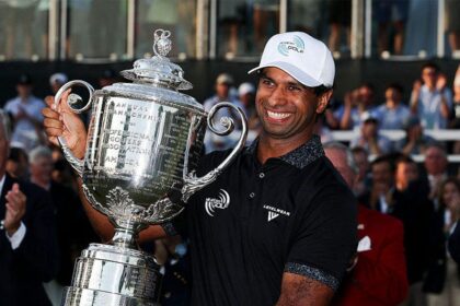 Aaron Rai emerges from the pack to win PGA Championship with the final round of his life at Aronimink