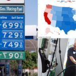 Big-city drivers are finding gas is a lot cheaper next door in red states — here are the biggest discounts
