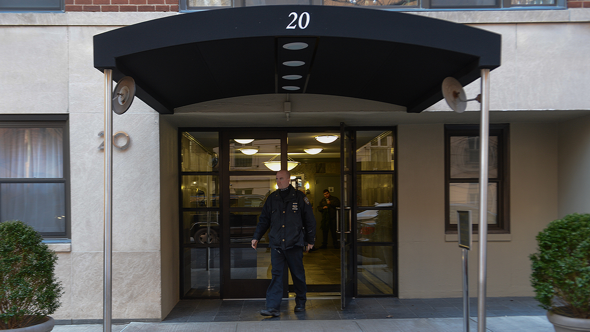 Exterior view of 20 Beekman Place in Manhattan, where hedge-fund manager Thomas Gilbert Sr. was fatally shot