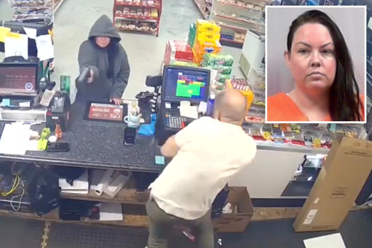 Wild video shows woman shoot gun at gas-station clerk: ‘Oh, my God!’