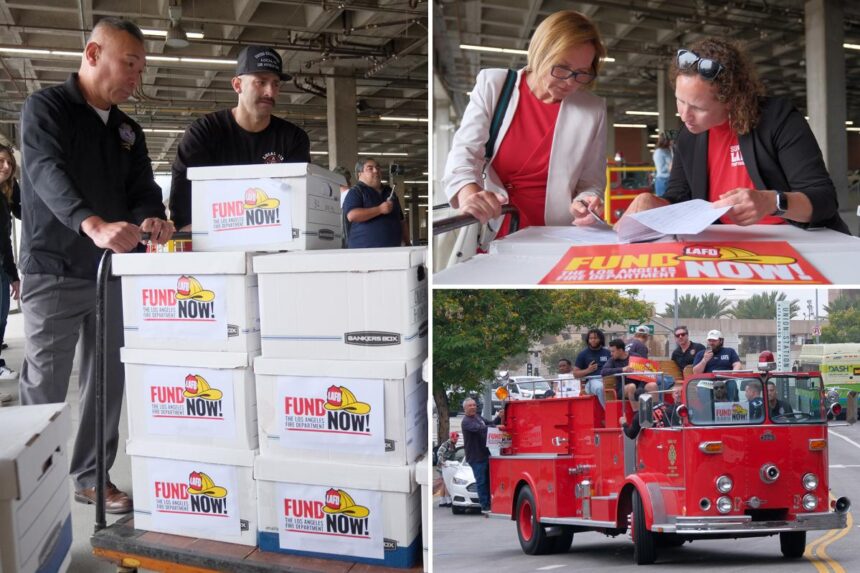 LA firefighters turn up on Karen Bass’s doorstep with demands — and give doomsday warning to the city