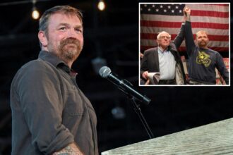 Lefty Senate candidate Graham Platner makes unthinkable gaffe, flubs Bernie Sanders’ name twice in fiery ‘Fight the Oligarchy’ rally
