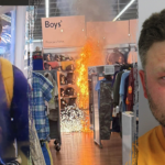 Masked suspect charged with using fuel, fireworks in Walmart kids section as cover for massive jewelry heist