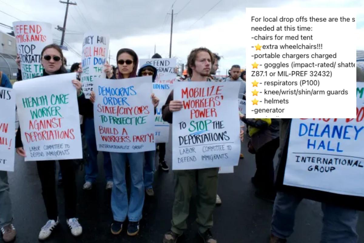 Anti-ICE protesters pooling cash for riot gear, military-grade goggles to fuel Newark mayhem