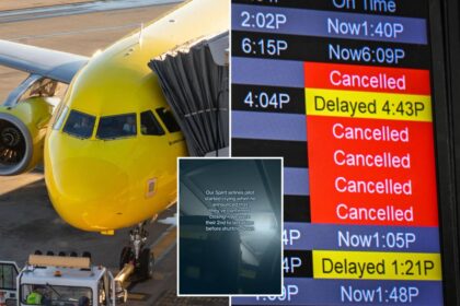 Spirit Airlines pilot gave emotional farewell to passengers after company announced shutdown: ‘Onward and upward’