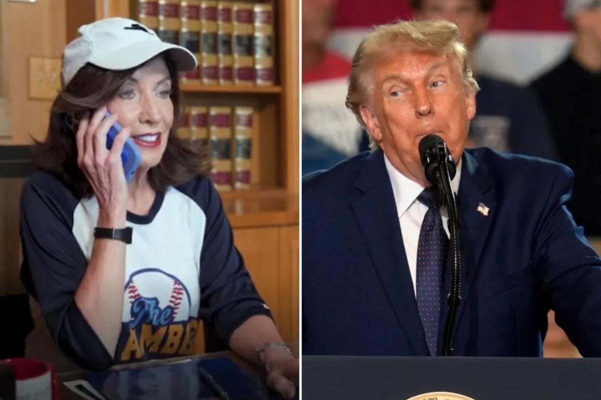 Trump mocks ‘nice woman’ Kathy Hochul’s groveling phone calls