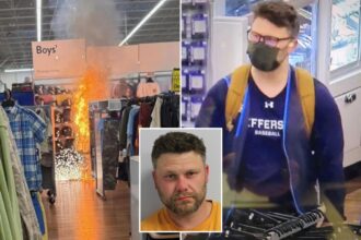 Masked NJ suspect charged with using fuel, fireworks in Walmart kids section as cover for massive jewelry heist