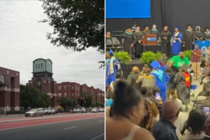 Brawl erupts at Virginia high school graduation as spectator attacks student walking to get their diploma