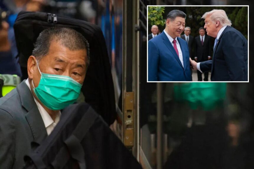 Trump reveals Xi Jinping’s response to possibly releasing imprisoned Chinese critic Jimmy Lai