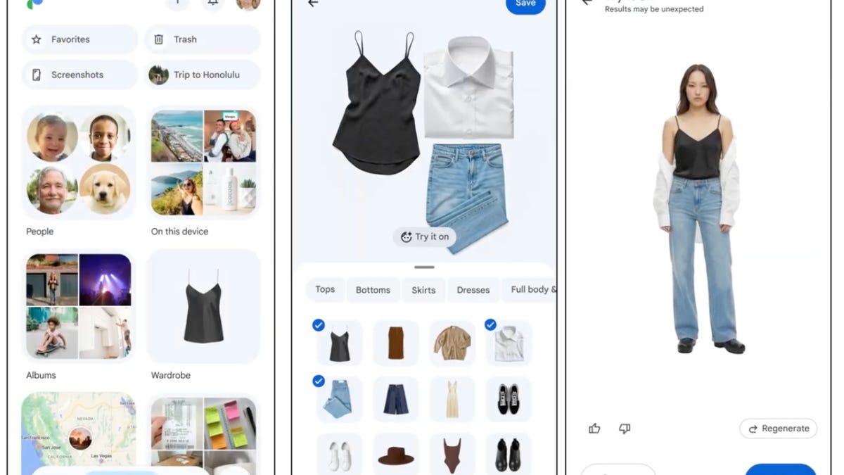 Google Photos’ New AI Tool Will Help You Picture Yourself in All Your Clothes