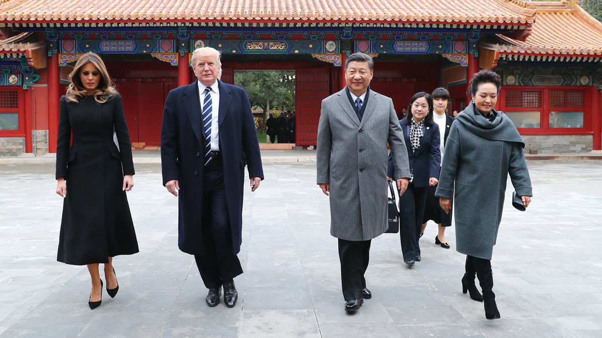 trumps and chinese first family at forbidden city