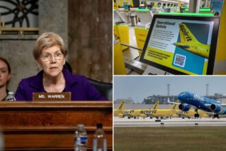 Elizabeth Warren blasted for cheering blocking of merger that might have saved Spirit Airlines