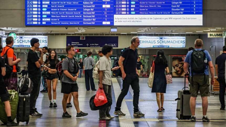 German rail network temporary halted due to technical malfunction