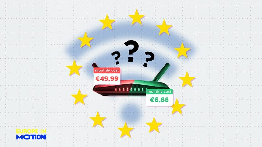 Who pays the most and least for broadband in the EU?