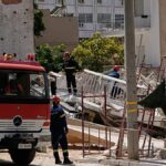 Four trapped after Athens apartment block collapses, fire brigade says