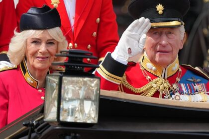 Thousands gather in London to celebrate Trooping the Colour