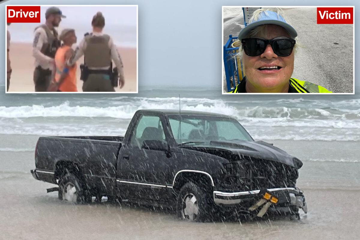 Driver plows into toll booth, killing longtime attendant, before driving truck into ocean