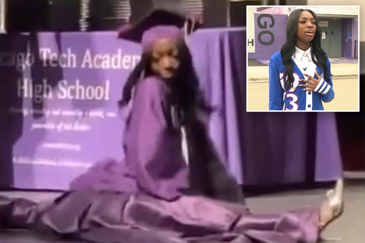 Chicago student kicked out of graduation ceremony, had diploma withheld after dropping split on stage