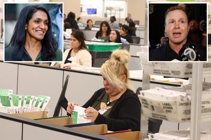 Spencer Pratt loses LA mayor’s race as Nithya Raman surges through to runoff after massive dump of ballots