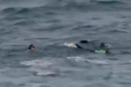 Desperate search for girl after monster wave sweeps her away from her mom off Laguna Beach