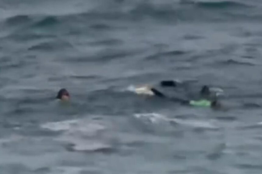Desperate search for girl after monster wave sweeps her away from her mom off Laguna Beach