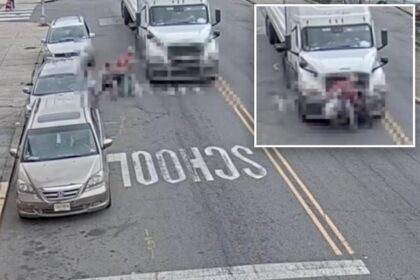 Horrifying video captures mother, two children run over by 18-wheeler on school run in NJ