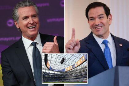 Gavin Newsom hits Marco Rubio with childish as rivals set to sit together at World Cup match