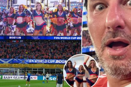 Watch Scottish World Cup fan’s jaw-dropping reaction to Patriots cheerleaders