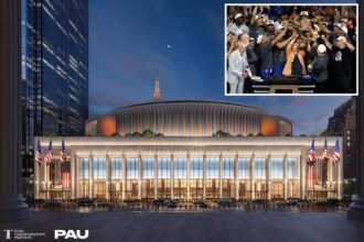 Exclusive | Firm tapped for Penn Station revamp releases new Knicks-themed design in honor of historic parade