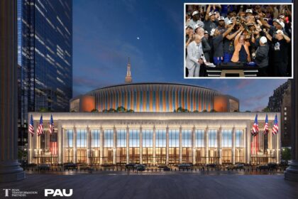 Exclusive | Firm tapped for Penn Station revamp releases new Knicks-themed design in honor of historic parade