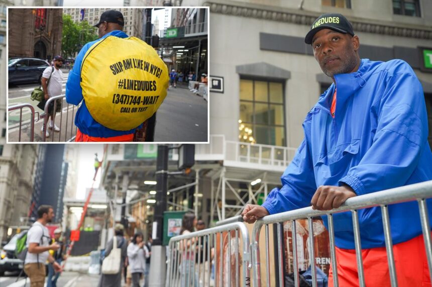 I’m spending hours in line to save desperate Knicks fans a spot for parade — and raking in cash
