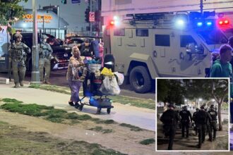 Cops rush drug-addled zombies in new blitz on LA’s notorious MacArthur Park