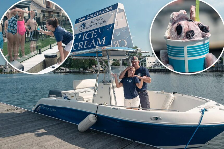 Tight-knit Long Island boating family sells homemade ice cream at sea: ‘Need this option every day’