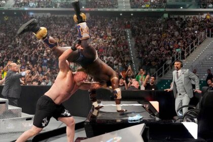 Brock Lesnar conquers Oba Femi in epic second match of rivalry at WWE Clash in Italy