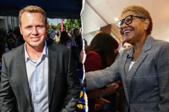 Spencer Pratt surges to runoff in LA mayor’s race after angry voters send message to Karen Bass