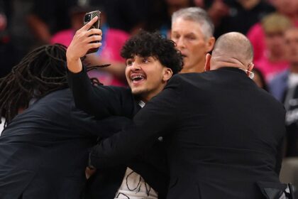 Fan disrupts NBA Finals Game 1 while trying to take selfie with Spurs’ Victor Wembanyama