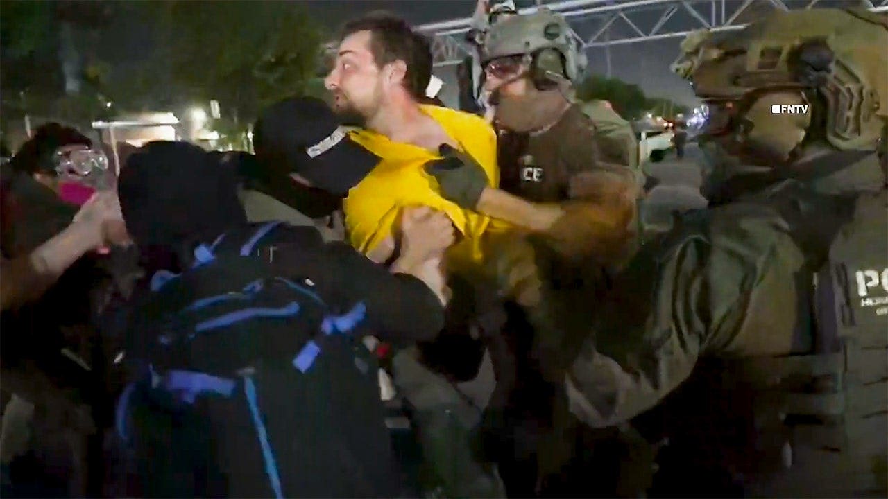 Five anti-ICE agitators arrested during chaotic Delaney Hall confrontations caught on video