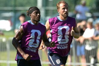 Arrests reportedly made after theft of equipment from England’s World Cup team before opener