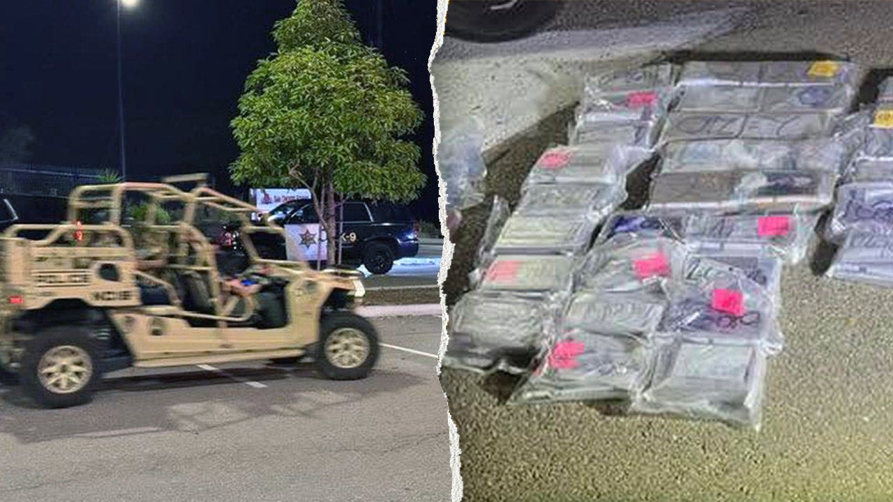 Two suspects arrested after crashing through Camp Pendleton gate with 112 pounds of cocaine and fentanyl