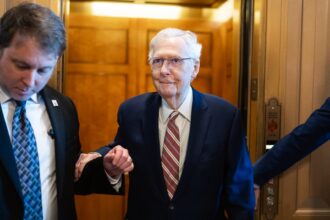 Sen Mitch McConnell hospitalized, ‘receiving  excellent care,’ his office says
