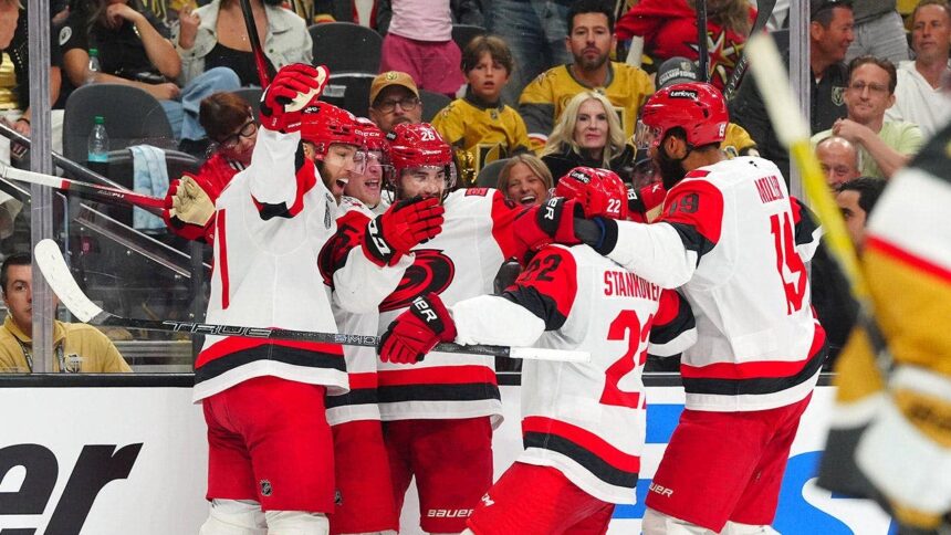 Hurricanes legend turned coach Rod Brind’Amour makes history as team wins Stanley Cup over Golden Knights