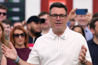 British Prime Minister Keir Starmer faces potential leadership challenge from newly-elected Andy Burnham