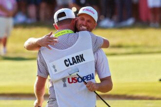 Wyndham Clark survives hostile crowd and Sam Burns charge to win second US Open at Shinnecock Hills