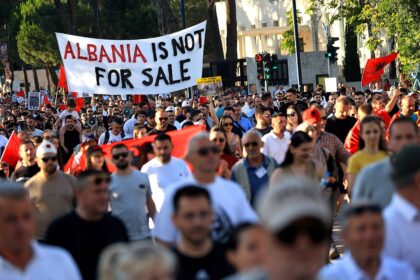 Albanian protesters flood streets demanding prime minister’s resignation amid corruption accusations